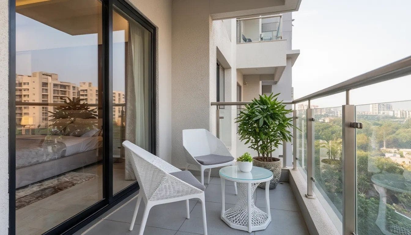 Balcony in All Flats